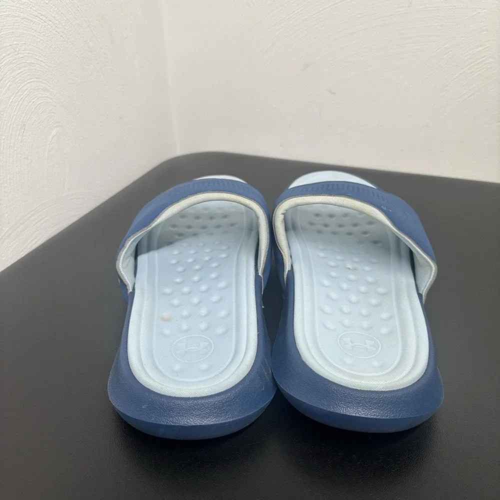 Under Armour Ansa Elevate Slide‎ Sandal Unisex Blue Deep Sea Sz M6/W7.5 Slip On